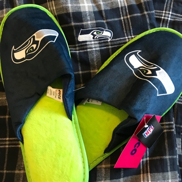 NFL Other - Seattle Seahawks Flannel Sleepwear with Sleepers